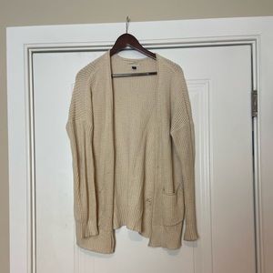Women’s waffle knit cardigan